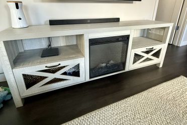 TV Stand With Fireplace