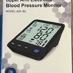 Blood Pressure Monitor, Upper Arm Large LCD Screen for Easy Reading A01-BL