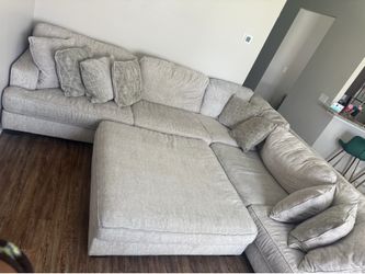 Sectional with ottoman