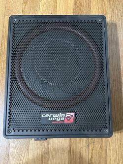 Cerwin Vega Car Audio Under Seat Slim Power Subwoofer