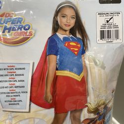 Super Girl Costume Halloween Size 5-7 