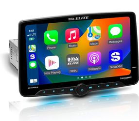 BOSS Audio Systems Elite Series BE10ACP.X Car Stereo - CarPlay Android Auto, Sirius XM-Ready, Single Din, 10.1 Inch Touchscreen, Bluetooth, No CD DVD