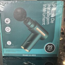 Powerful Muscle Massage Gun Deep Tissue, 6 Speeds Handheld Electric Body Massager with 4 Heads Super Quiet Fashion for Athletes Sedentary Office Worke