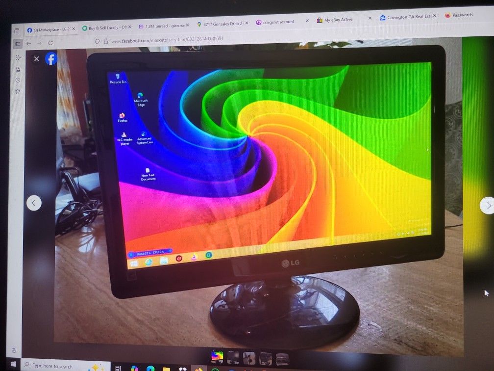 LG 22" LED 75Hz Full HD Ultraslim Monitor E2250T