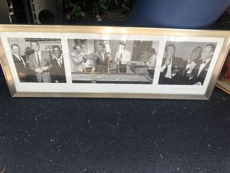 The Rat Pack Photo W/ Frame 