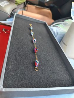 Vintage Glass Beaded Bracelet 