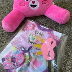 My Life as Care bear Lounge Pillow & New PJs but No Tags PJSet See Second Photo