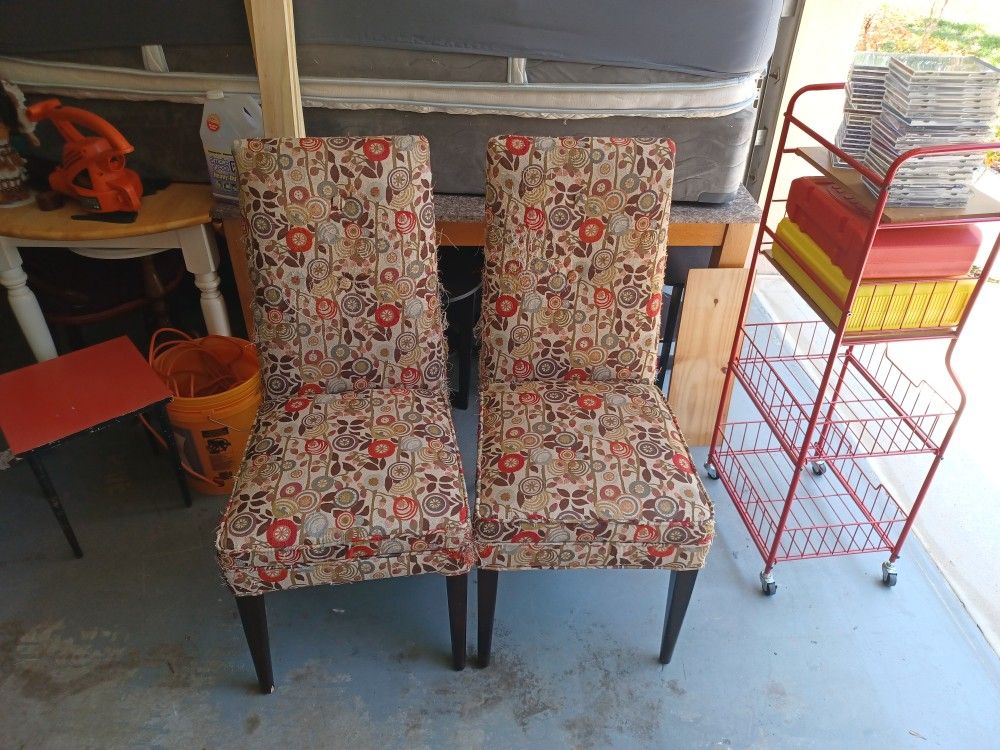 2 Chairs In Need Of Covers