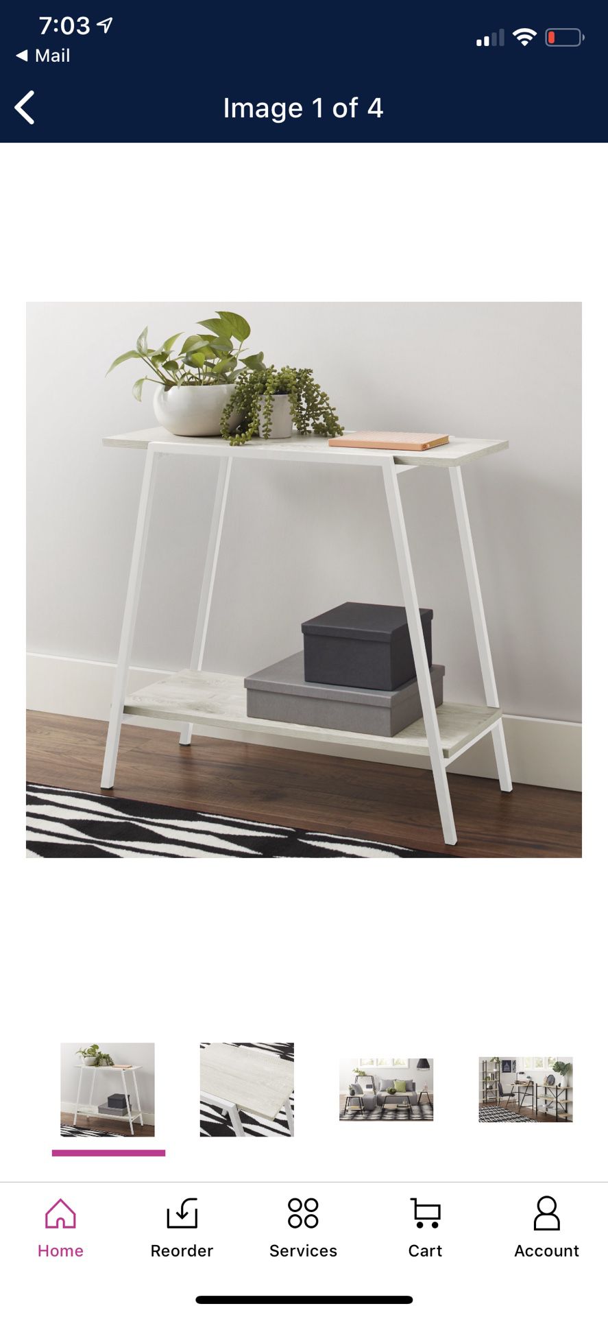 Mainstays Console Table