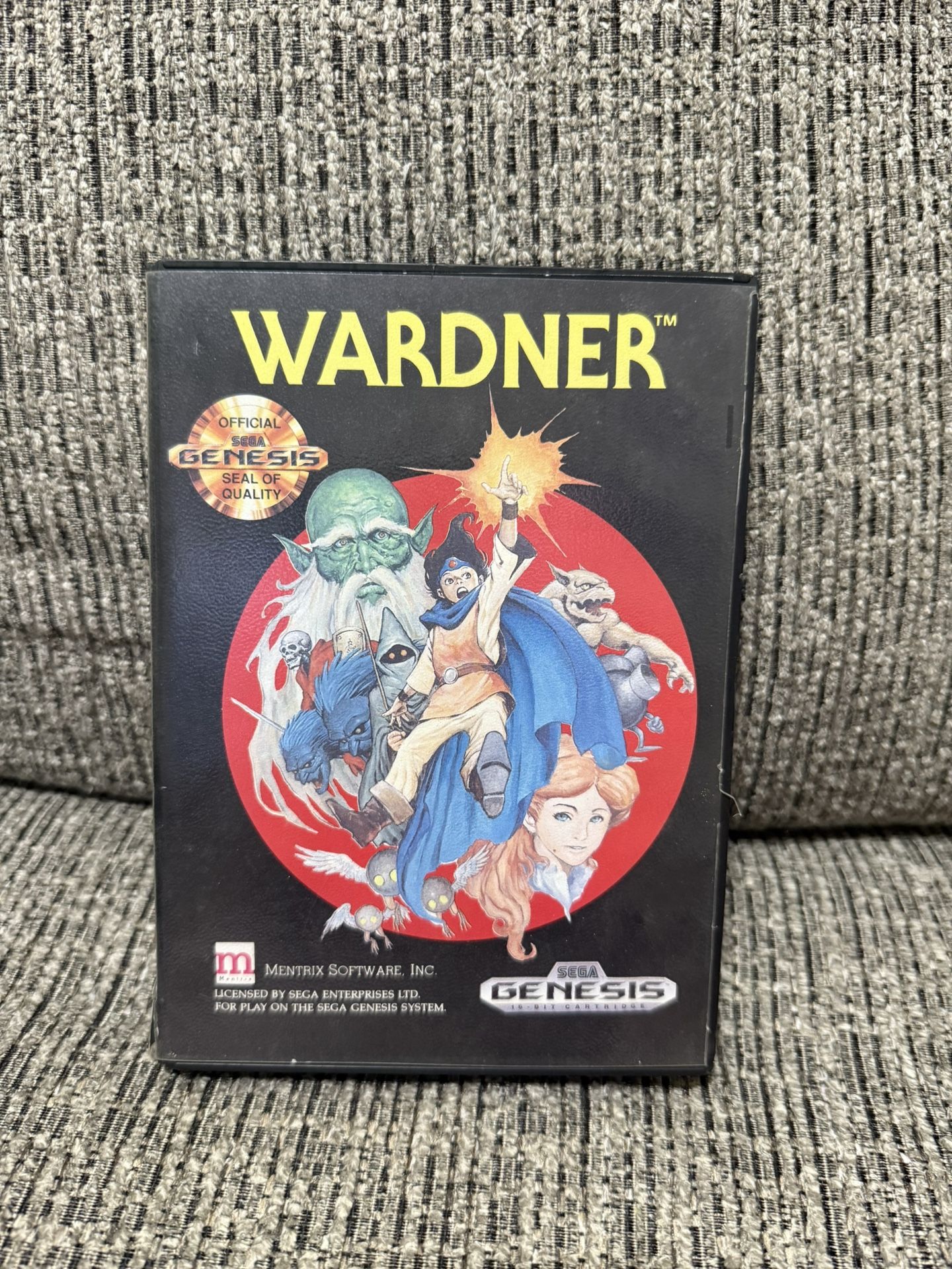 Wardner Sega Genesis Video Game w/ Case & Manual 1991 Tested & Working Great!!!!