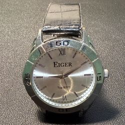 Eiger Vintage 1990s Typ B271 Analog Watch New Battery Tested NEED NEW STRAP