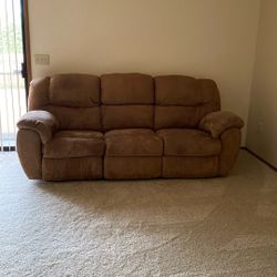 Large brown couch
