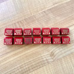 Vintage Monopoly Game  - Wooden Pieces - 14 Grand Hotel - Replacement Parts