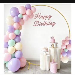 6.6ft Circular Decoratove Backdrop For Versatile Celebrations And Events