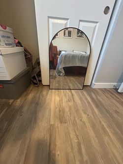 Black trim mirror