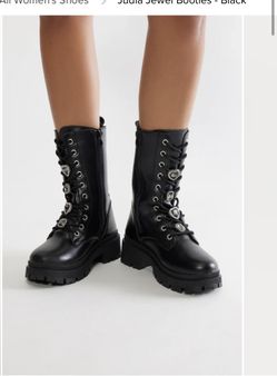 Black Jewel Booties