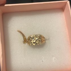 Broke Gold Nugget Ring 