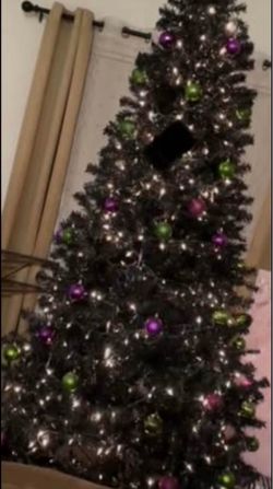 6.5’ Black Christmas Tree