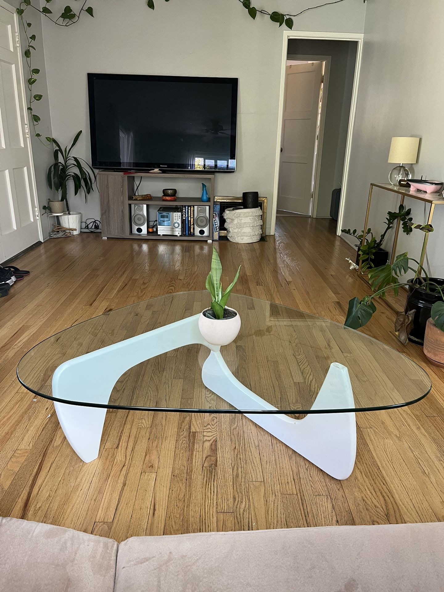 Mid century Style Glass Coffee Table