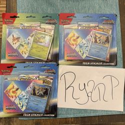Prismatic Evolutions Tech Sticker Collection $30 each