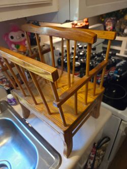 Classic Wood Magazine Rack
