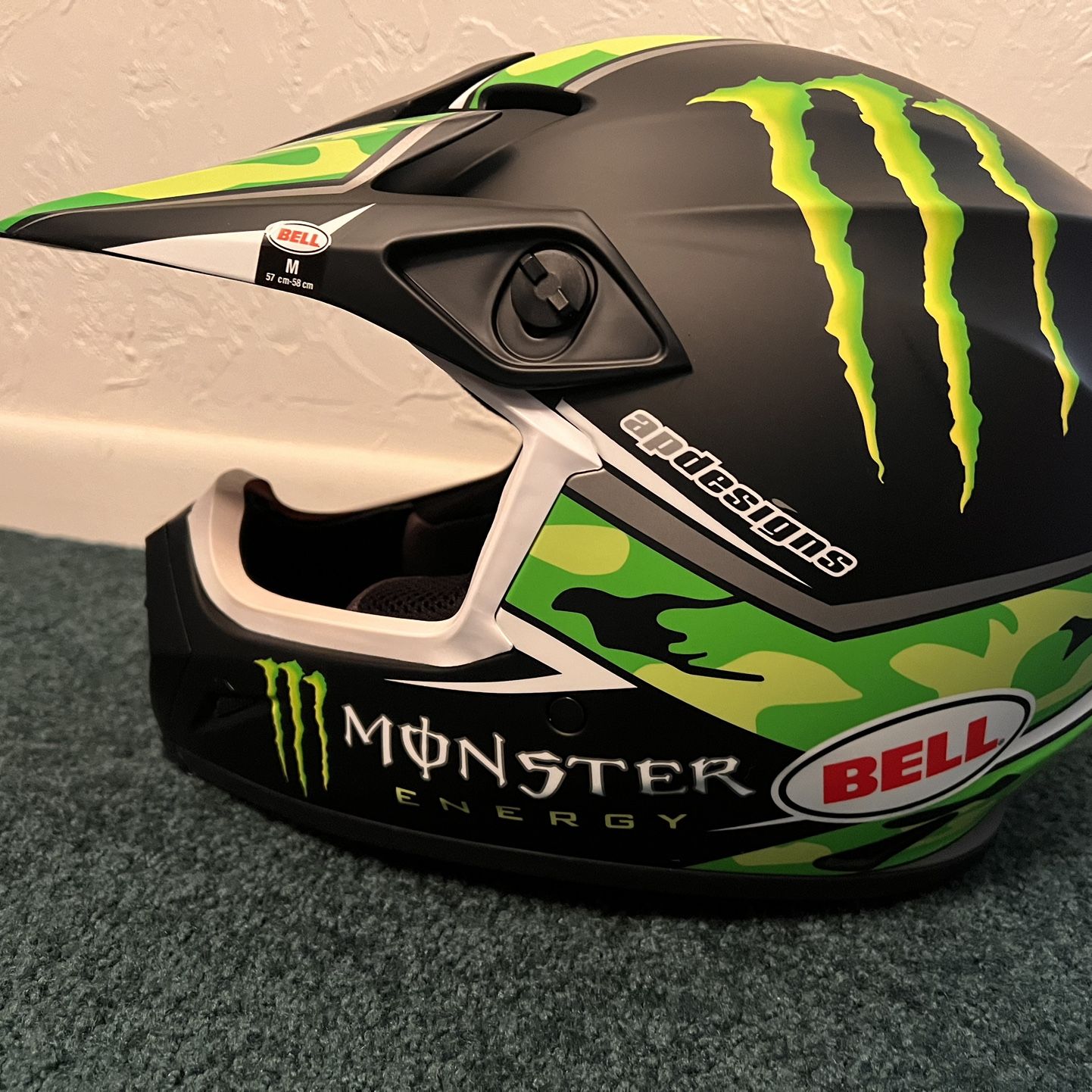 NEW Monster Energy MX9 Motocross Helmet