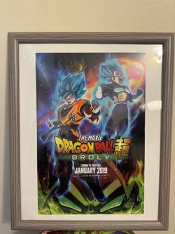 22x18 SDCC 2018 Dragon Ball Super Broly Goku Vegeta Framed Poster 