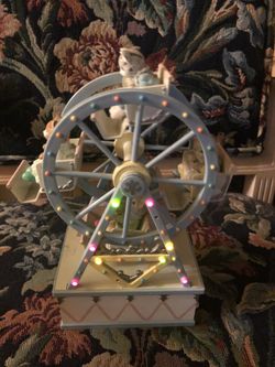 Cats Schmid Vintage 1991 Kitty Cucumber Working Musical Ferris Wheel