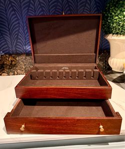Wooden Silverware Storage Chest