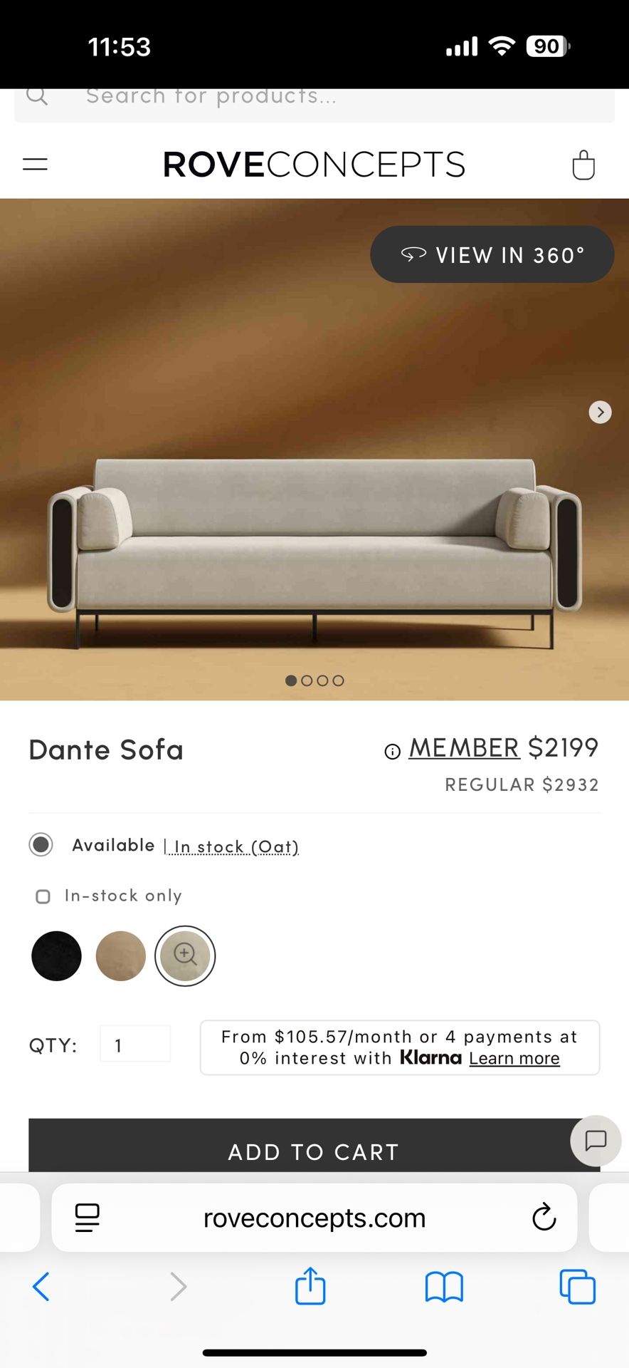 The Dante Sofa embodies refined sophistication, seamlessly merging contemporary design with classic appeal. Sleek armrests, accentuated by modern meta