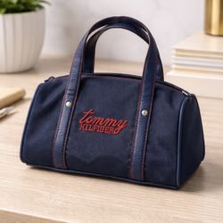 Mini Tommy Hilfiger Bag – Navy Blue w/ Red Logo – Cute & Compact 