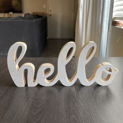 Hello Wall Decor