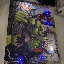 Marvel Avengers LED wall art