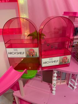 Pink Arcylic Shelving