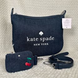 Kate Spade New York Denim Rosie Crossbody Bag - NEW