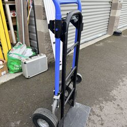 Like NEW! Kobalt 900lb Capacity 2-Wheel Black Steel 4 In 1 Convertible Hand Truck