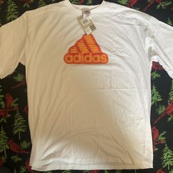 Vintage 90’s Adidas Thick Print Shirt Sz 2xl NWT Made In USA