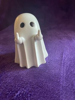 Funny Ghost Middle Finger Halloween Figurine