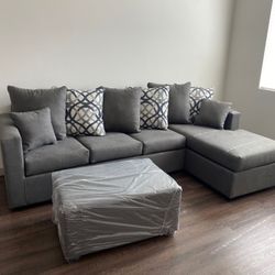 Sectional With Ottoman Brand New ¡¡NOW IN STOCK!! 