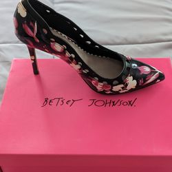 Betsey Johnson Floral Heels