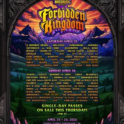 Forbidden Kingdom 2026 – 2 GA Tickets 