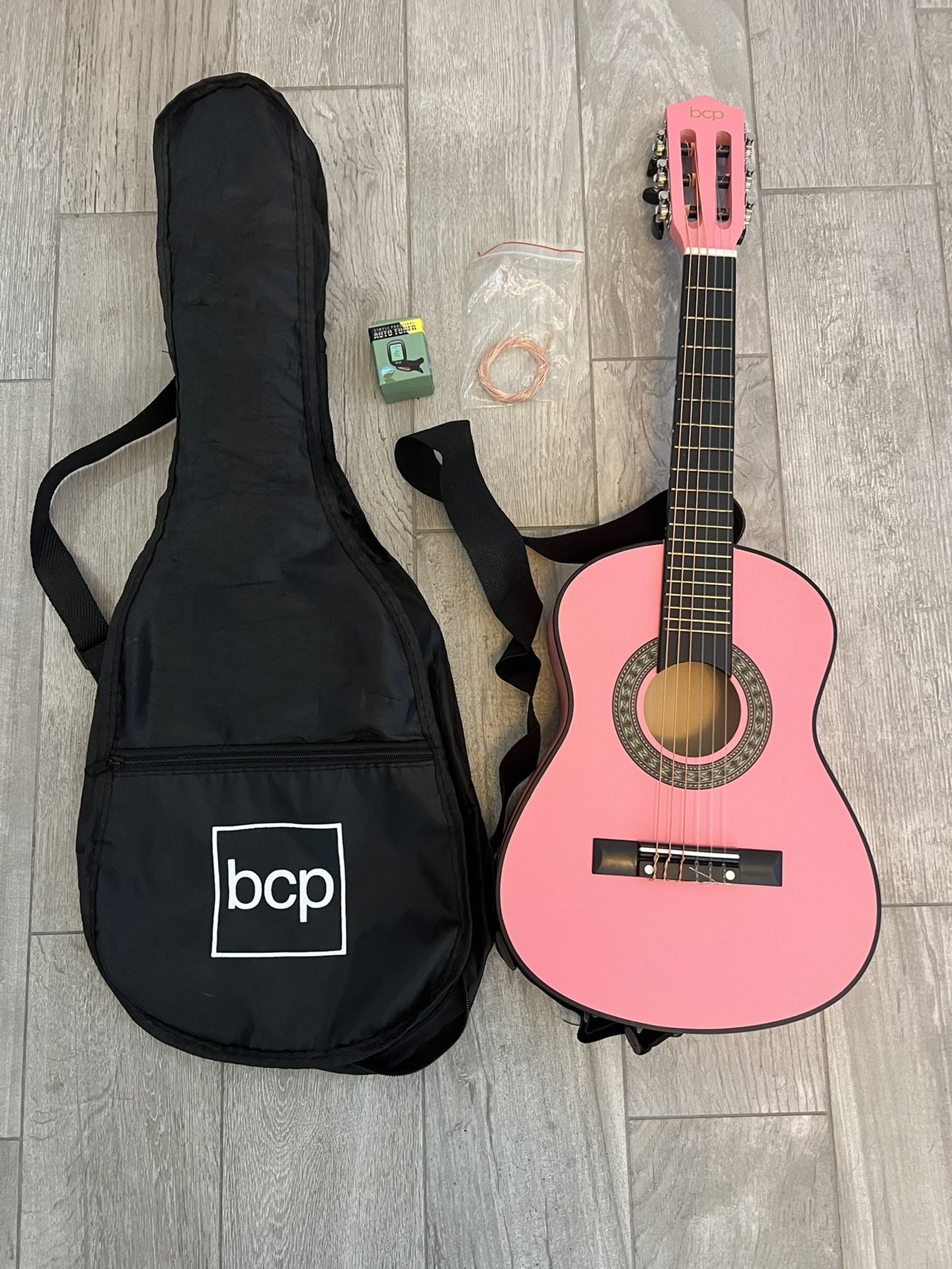 Best Choice Products 30in Kids Acoustic Guitar Beginner Starter Kit with Strap, Case, Strings - Pink
