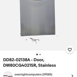 8 Brand new Samsung plastic tub dishwasher doors still in box - $100