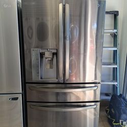 REFRIGERATOR LG 4 DOORS EASY ACCESS DARCK STEEL 🆓️FREE DELIVERY 🆓️ 