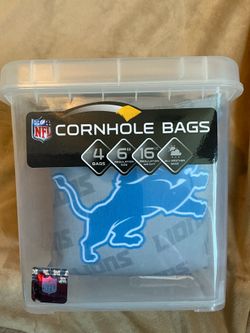 NFL YouTheFan Detroit Lions Cornhole Bag Set 4-Pack 6 in 16 oz Green/White