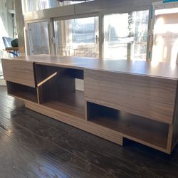 Nexera Rustic Modern TV Stand W/ 3 Drawers