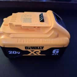 Dewalt 20v 6AH Battery