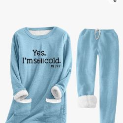 Fleece Lined Pajamas Set