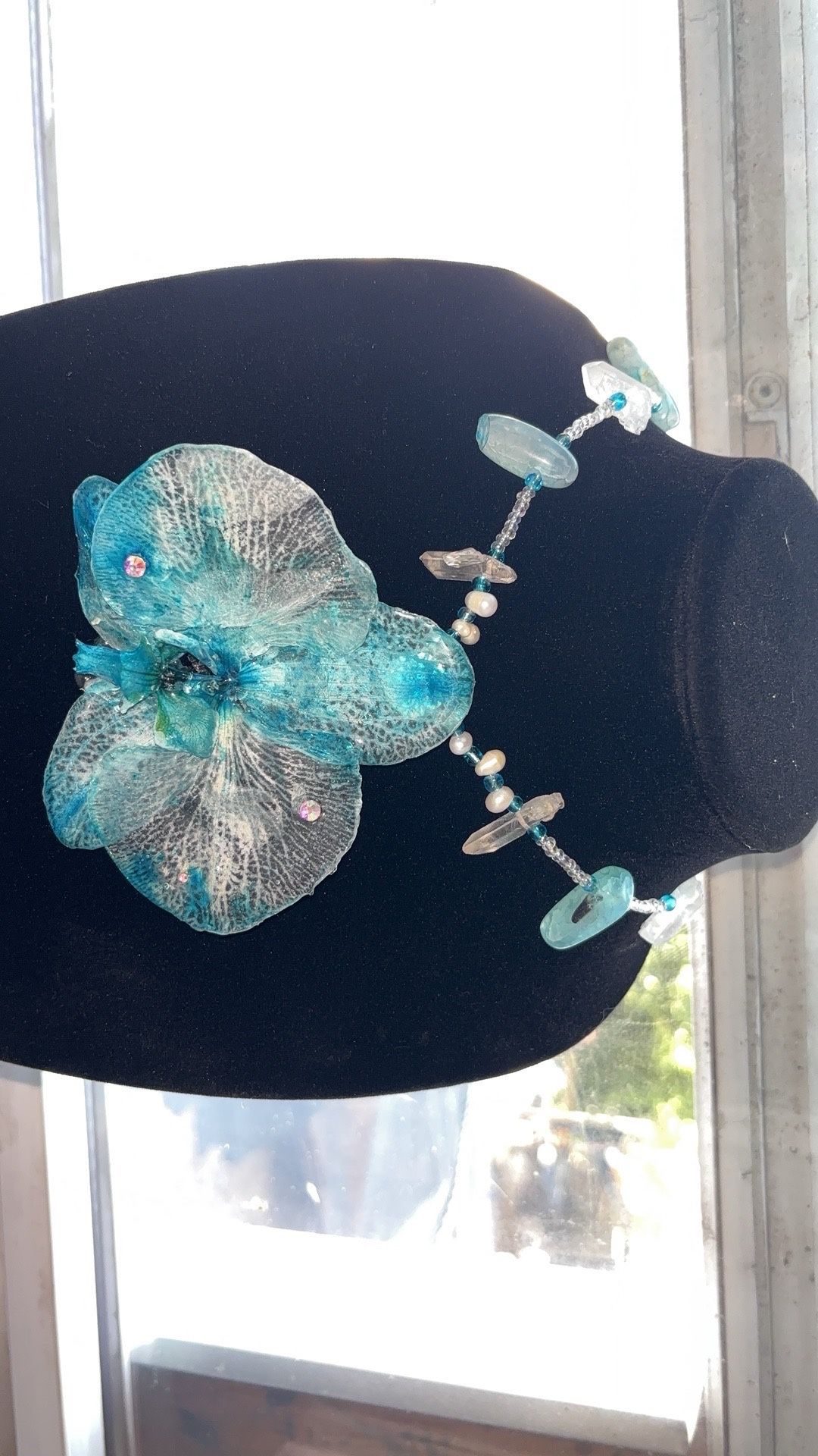 orchid necklace