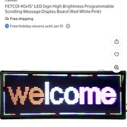 Rolling Sign In Color LED